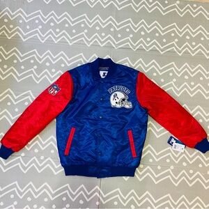 Starter vintage retro New England patriots varsity bomber football jacket